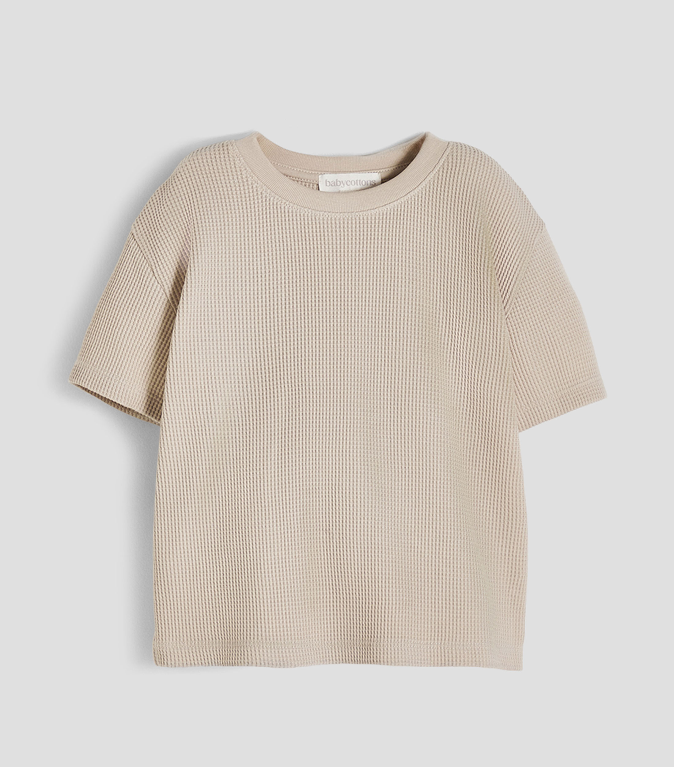 Playera cuello redondo manga corta microdiseño Bebé